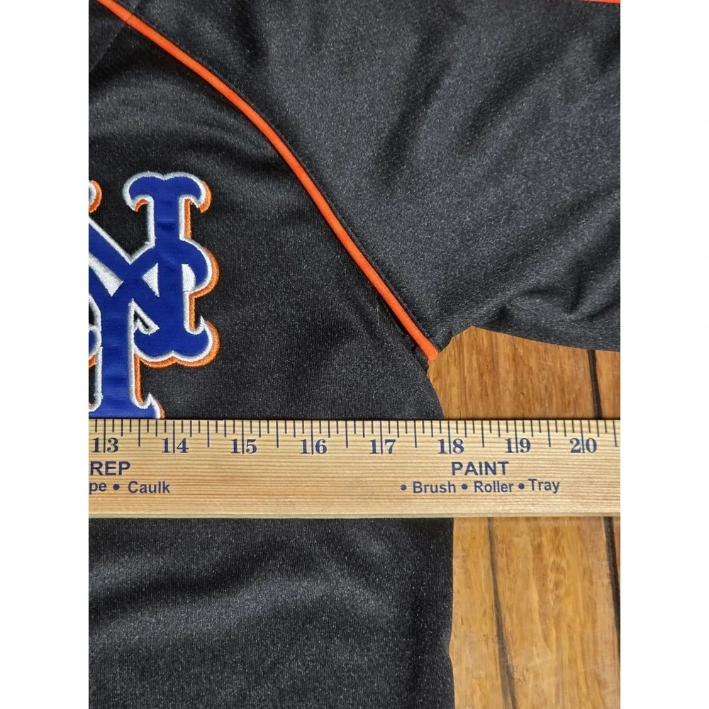 Nike MLB New York Mets Black Alternate Jersey Youth Medium 12/14 Genuine A13